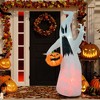 NAYSAYE Party Decoration and Accessories Inflatable Halloween Figure with Pumpkin for Outdoor Celebration, White, 25.5"*70.8"*2.4" - 2 of 4
