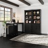 Farmhouse Bookcases with Doors, 5 Tier Bookshelf with Storage, Wooden Storage Cabinet - 4 of 4
