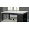 3-Piece Dining Set with Storage Side Shelves and 2 Stools - 3 of 4