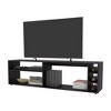63" Particle Board TV Stand with 4 Open Shelves, Melamine Finish and Fits TVs up to 70 Inches for Living Room - 4 of 4