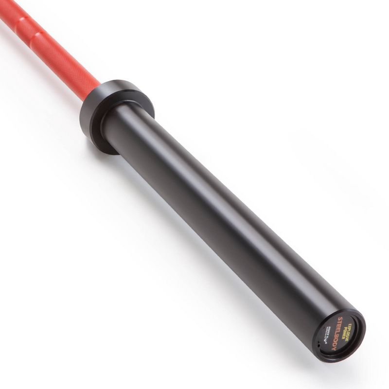 Marcy Olympic Weight Bar - Red/Black, 3 of 12