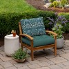 ARDEN Reversible Outdoor Plush Modern Tufted Blowfill Deep Seat Set, 24 x 24, Water Repellent, Fade Resistant - 2 of 4