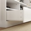 Famapy White Modern Wraparound Minimalist TV Console Multifunctional Storage Space Entertainment Centre - 2 of 4