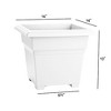 Novelty Countryside Plastic Square Tub Planter - 2 of 4