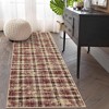 Modern Washable Rug Farmhouse Plaid Rug Tartan Throw Rugs Carpet - 2 of 4