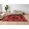 Red Shag Hand Tufted Area Rug - 2 of 4