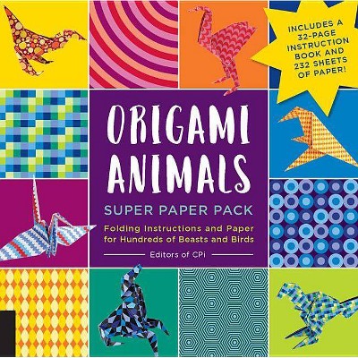 Origami Animals Super Paper Pack - (Origami Super Paper Pack) by  CPI (Mixed Media Product)