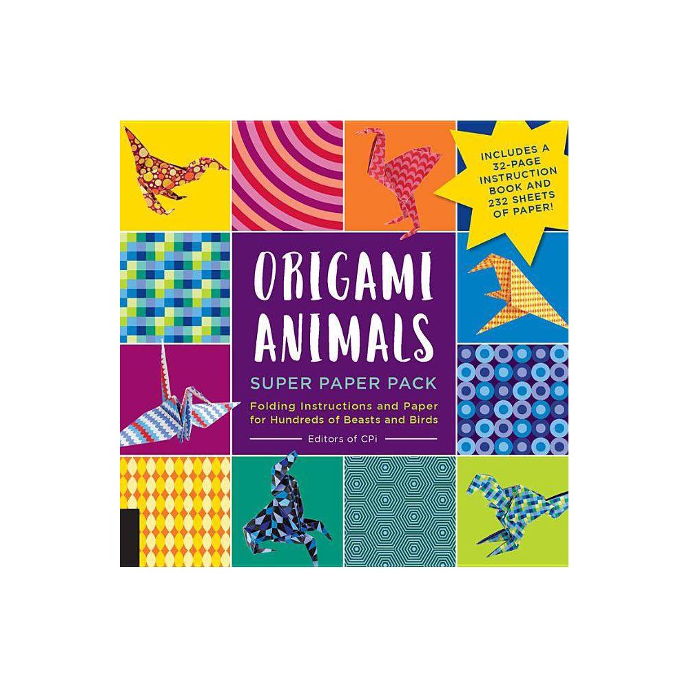 Origami Animals Super Paper Pack - (Origami Super Paper Pack) by CPI & Creative Publishing International (Mixed Media Product)