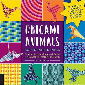 Origami Animals Super Paper Pack - (Origami Super Paper Pack) by  CPI (Mixed Media Product)