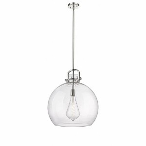 Newton Sphere - 1 Light Stem Hung Pendant In Industrial Style-22.5 Inches Tall and 18 Inches Wide - 1 of 1