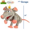 Living Puppets: Scraps The Grey Mouse - 12" Plush Hand Puppet, Handmade Pal - 2 of 4