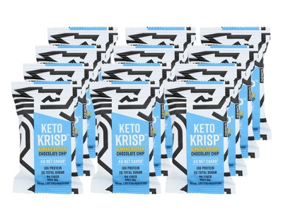 Can Do Keto Krisp Almond Butter Chocolate Chip Protein Bar - 12 bars, 1.8 oz