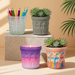 JDICTION Handmade Storage Bowl Resin Mold - Cup Shape Silicone Mold for Candle Jars, Flower Pots & Cement Jewelry Boxes - 1 of 4