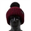 Arctic Gear Adult Acrylic Ribbed Cuff Winter Hat with Pom - 2 of 4