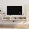 Bella Depot 64.96'' Floating TV Stand,High Gloss TV Cabinet for tv Stands for Living Room - 2 of 4