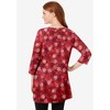 Woman Within Plus Size Perfect Printed Three-Quarter-Sleeve Scoopneck Tunic - 3 of 4