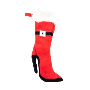 Plushible High Heeled Santa Belt Holiday Stocking - 1 of 2