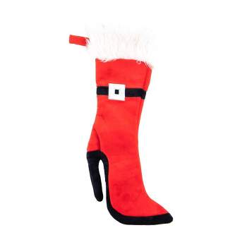 Plushible High Heeled Santa Belt Holiday Stocking