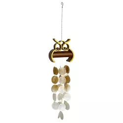 Woodstock Chimes Asli Arts® Collection, Hoot Owl Chime, 30'' Wind Chime OWLC