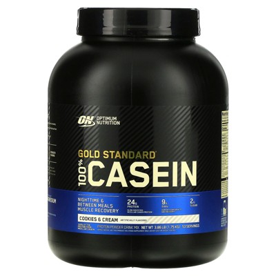 Optimum Nutrition Gold Standard® 100% Casein, Cookies & Cream, 3.86 lb (1.75 kg)
