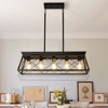 32" Industrial 5-Light Pendant Chandelier Adjustable Hanging Light (No Bulbs) - 3 of 4