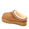 Fireside by Dearfoams Women's Queenstown Genuine Shearling Clog With Embroidery - 2 of 4