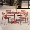WestinTrends Playa 5-Piece Outdoor Indoor Metal Patio Dining Table Set With Stackable Plastic Patio Side Chairs - 2 of 4
