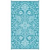 Outdoor Rug Reversible Plastic Straw Rug Outside Outdoor Waterproof Area Rug for Patio Deck Balcony Backyard Picnic Beach - 3 of 4
