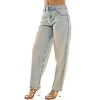 Derek Heart Womens Mid Rise Barrel Leg Jeans - 2 of 4