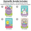 Big Dot of Happiness Hippity Hoppity - 4 Easter Bunny Party Games - 10 Cards Each - Gamerific Bundle - 3 of 4