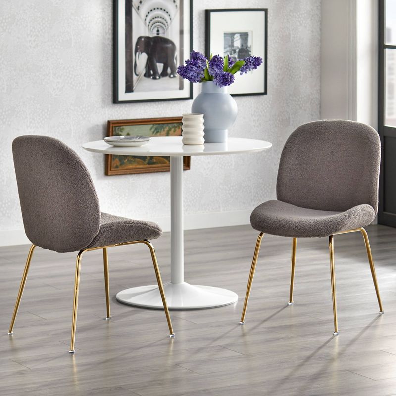 Set of 2 Shaun Upholstered Modern Dining Chairs - Lifestorey, 4 of 7