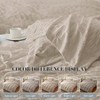 Full Size Linen Duvet Cover Set, 3 Pieces with Zipper and Ties, 80x90+ 2x20x26 - 4 of 4