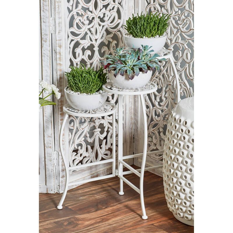 3-Tier Modern Floral Folding Plant Stand - Olivia & May, 3 of 15