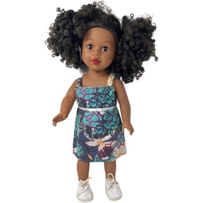 Doll Clothes Superstore Handmade Earth Tone Sundress with Shoes for 18-Inch Girl Dolls