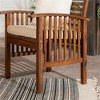 GDFStudio Blake Patio Acacia Wood Slat-Back Chairs with Removable Cushions(Set of 2) - 4 of 4