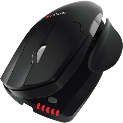 Contour Unimouse - PixArt PMW3330 - Cable - Black, Red - USB - 2800 dpi - Scroll Wheel - 7 Button(s) - Symmetrical