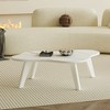 NicBex Cream White Coffee Table with Cloud Shape,Funky Minimalist Tea Table,Center Table for Living Room - 3 of 4
