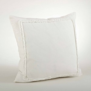 20"x20" Oversize Ruffled Design Square Throw Pillow - Saro Lifestyle - 1 of 3