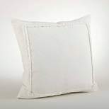 20"x20" Oversize Ruffled Design Square Throw Pillow - Saro Lifestyle