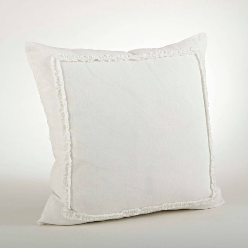 20"x20" Oversize Ruffled Design Square Throw Pillow - Saro Lifestyle, 1 of 7