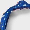 Americana Rhinestone Top Knot Headband - Red/White/Blue - 3 of 3