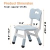 Kids Chairs Plastic, Preschool Chairs, with Non-Slip Pads, Max Load 180 Lbs for Daycare, Classroom & Home Use, 2 Pack - 2 of 4