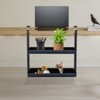 YIYIBYUS Clamp-on Desk Shelf, 2-Tier Shelving with Adjustable Storage Tray - 3 of 4