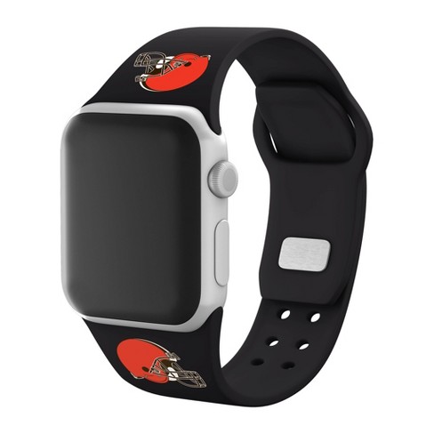 Gametime Cleveland Browns Leather Band fits Apple Watch (38/40mm S/M Tan).  Watch not included.