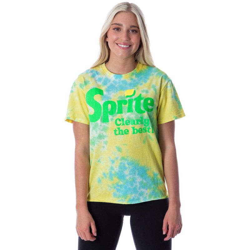 Sprite Clearly The Best Tie Dye Skimmer Womens' Girls T-Shirt, 1 of 6