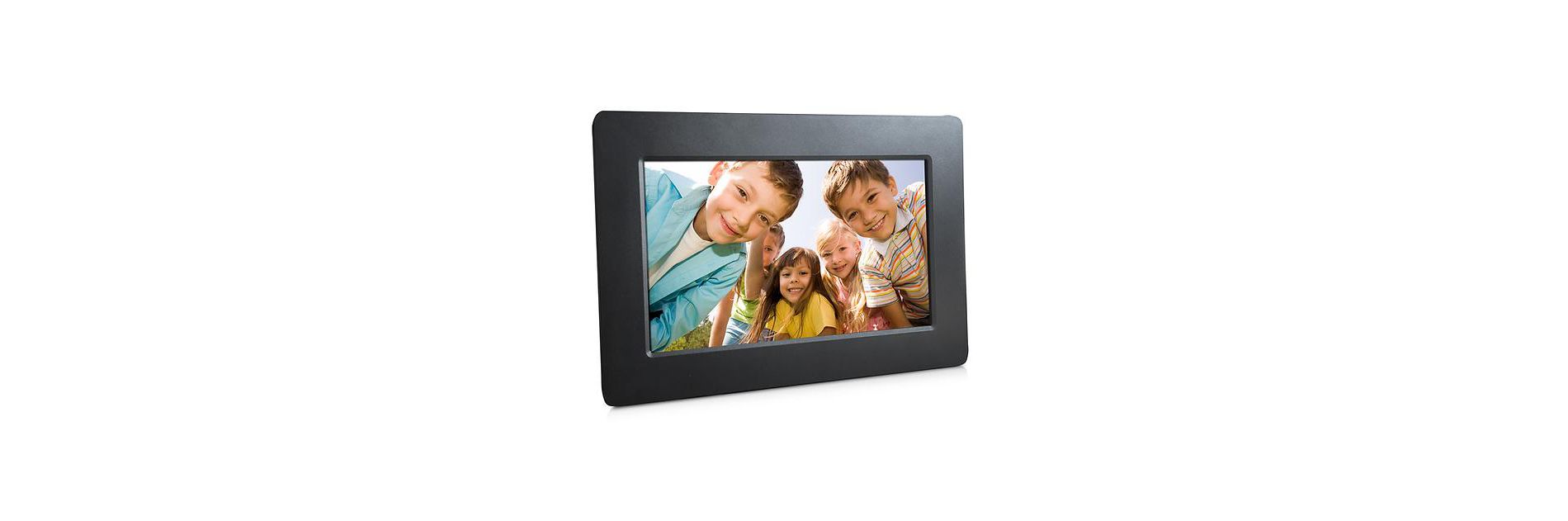 Sungale 7 inch Digital Photo Frame -Thin Design w/ Built-in Stand- 1024x600 Resolution, USB & SD card Support - Makes A Great Gift