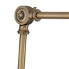 360 Lighting Modern Swing Arm Adjustable Wall Lamp Antique Brass Metal Hardwired Light Fixture Bedroom Bedside House Reading Home - 4 of 4