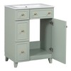 Chery Life 24" Bathroom Vanity Cabinet with Ceramic Sink, 2 Drawers, 1 Door - 4 of 4