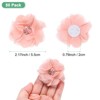 Unique Bargains Mesh Fabric Rhinestone Pearl Chiffon Flowers 2.17 x 2.17 Inch - 3 of 4