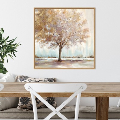 22" x 22" Infinite Peace Framed Canvas Wall Art